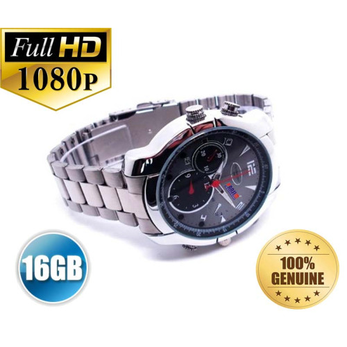 PANSIM HD 1080P IR Night Vision 16 GB Waterproof Watch Camera Spy Dvr Camcorder